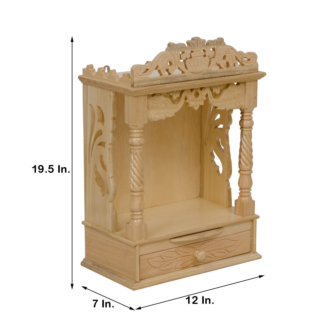 Wooden Mandir 19*12*7