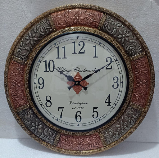 Metal Emboss Clock 18*18*14