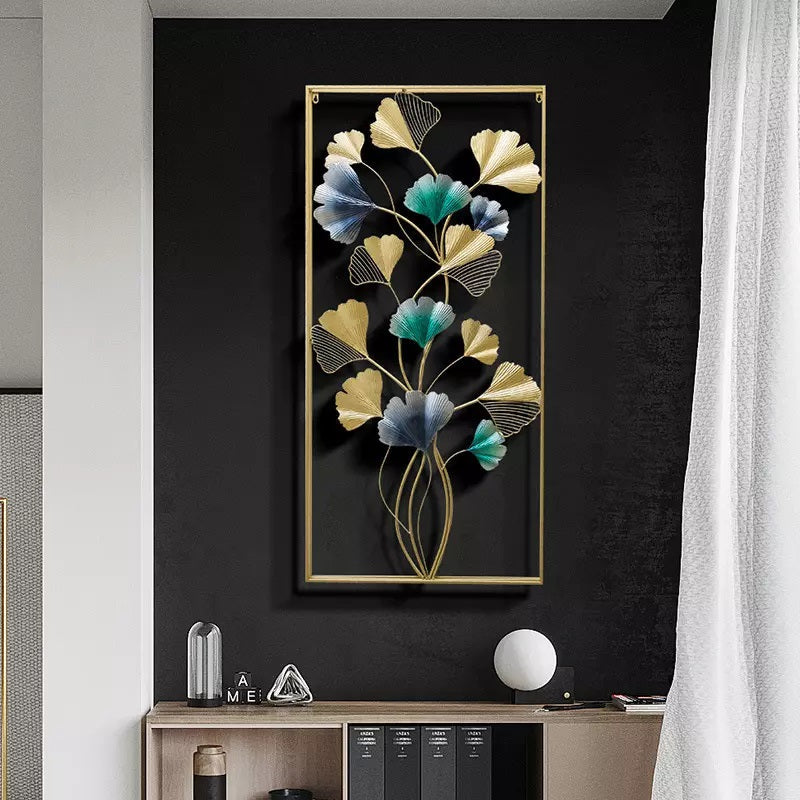 Double Frame Vertical Lily Wall Decor 24*48