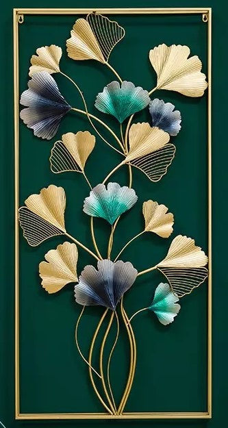 Double Frame Vertical Lily Wall Decor 24*48