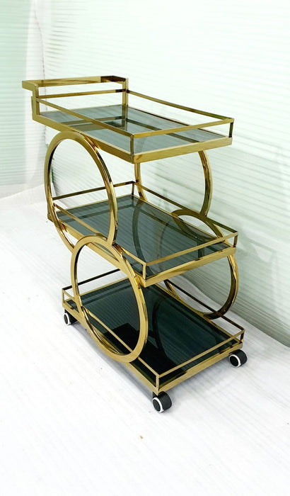 Stainless Steel Trolly With Wheels 31*16*24