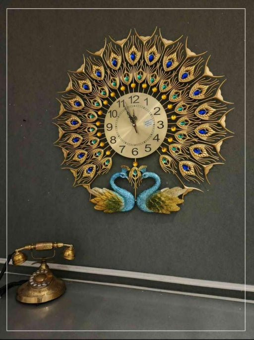 Big Peacock Clock 27*27