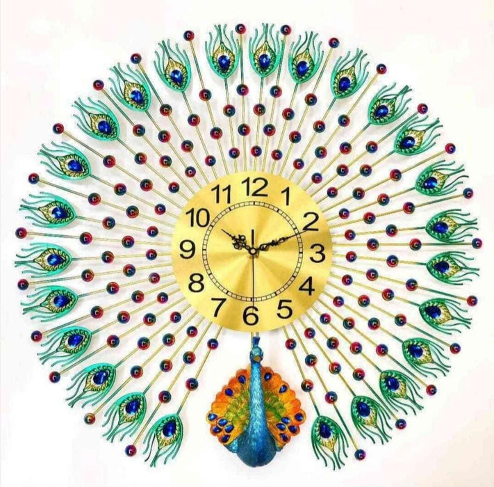 Big Peacock Clock  28*28