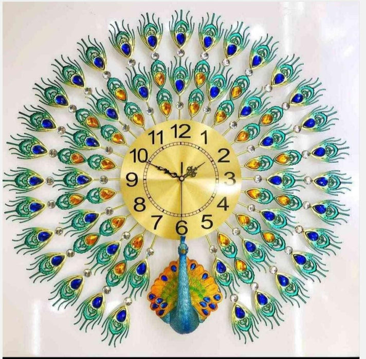 Big  Peacock Clock 26*28