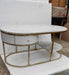 Double Marble Drawer Center Table 39*20*18