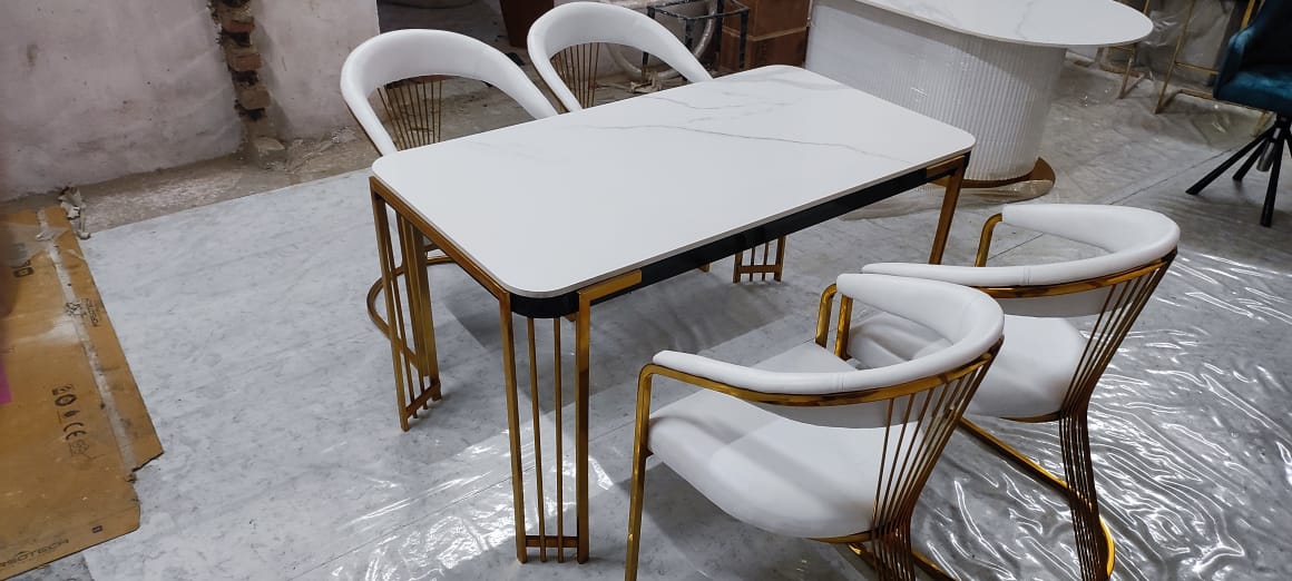 White Dining Table Chairs 56 *30*20