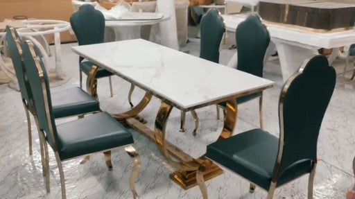 Dining Table With 6 Chairs 72*30*30