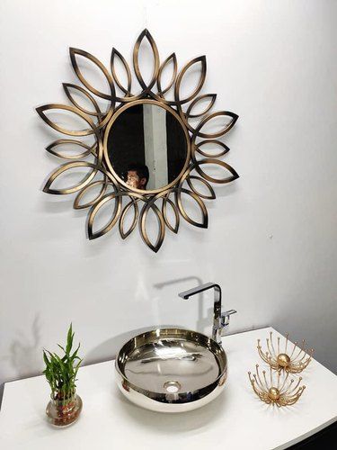 Flower Mirror 30*30-V Home Decor